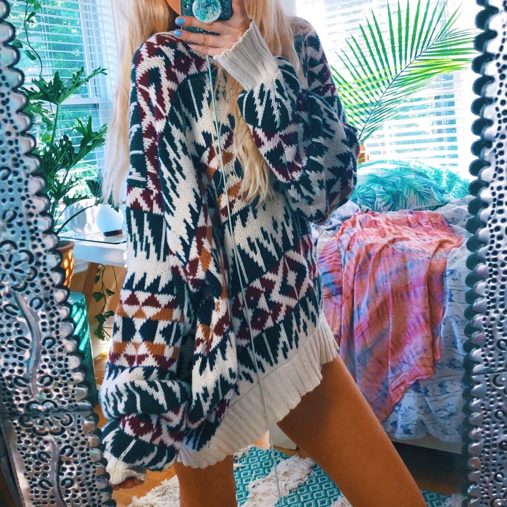 Bohemian Travelers Chunky Oversized Sweater βοΈβ¨ - Picture 4 of 7